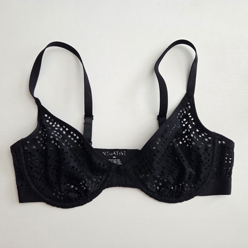 Negative Underwear Essaouira Demi Bra Black 36B